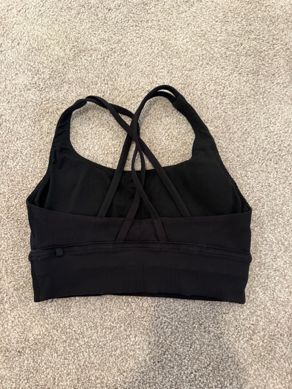 lululemon athletica Black Cross-Back Sports Bra